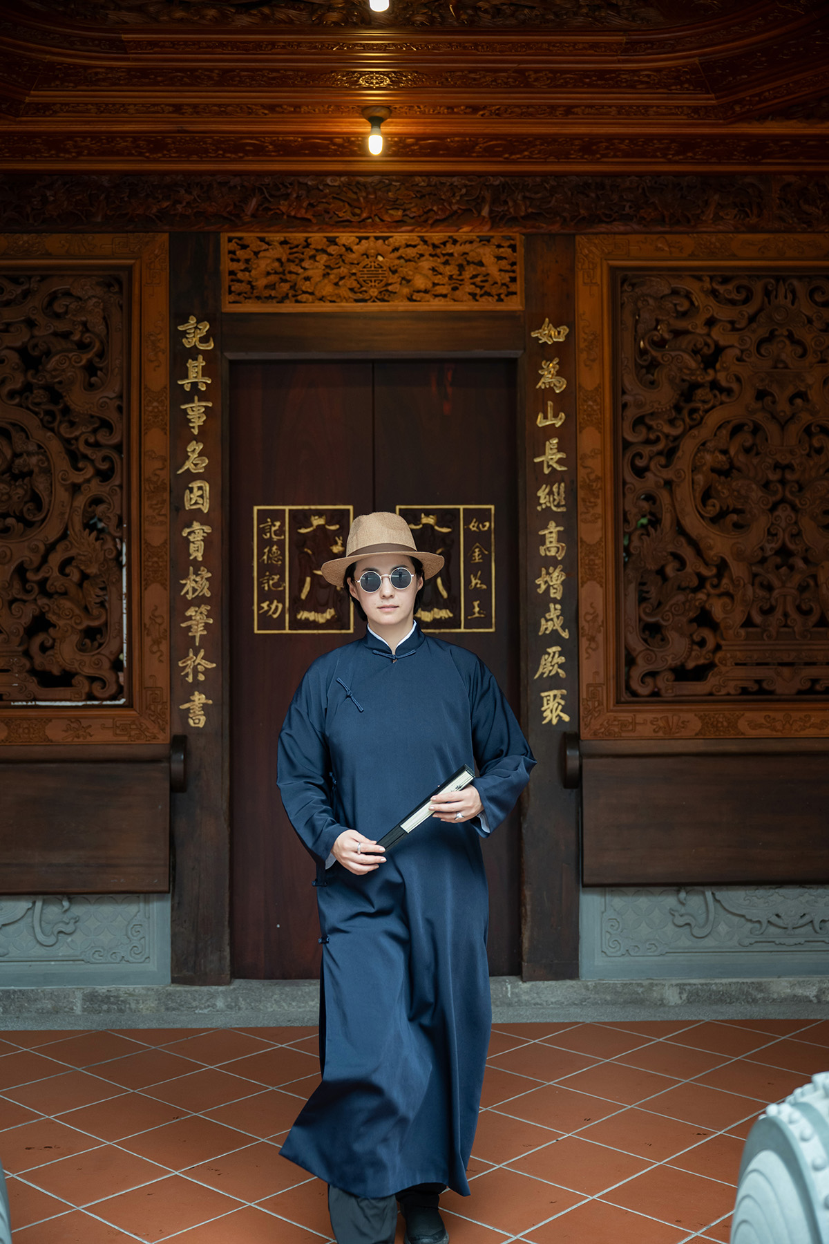 舊夢旗袍男士長袍體驗形象